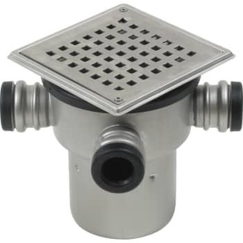 BLÜCHER 110 mm afløbsskål til beton, med studs, lodret, flex