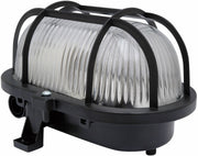 SKOTLAMPE OVAL 1X60W SORT