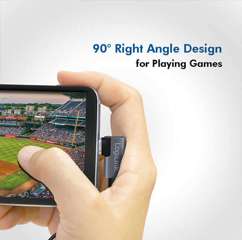 USB-C > USB-C vinklet(90°) 2xhan, 5A (PD3), sort (2m)