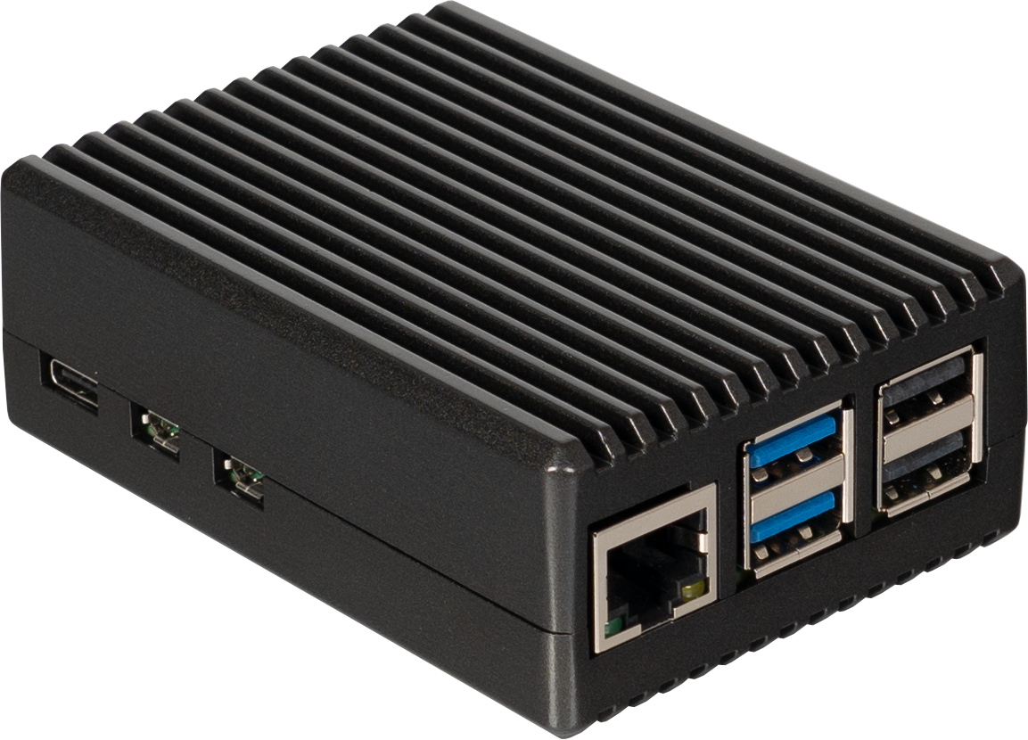 Raspberry Pi 5 Alu. Case, Black