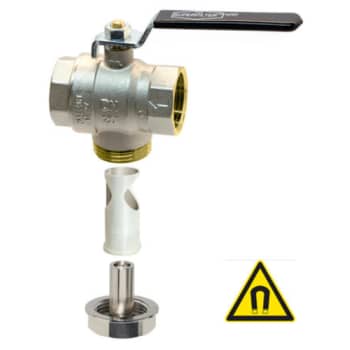 Filterkuglehane M/magnet 1"
