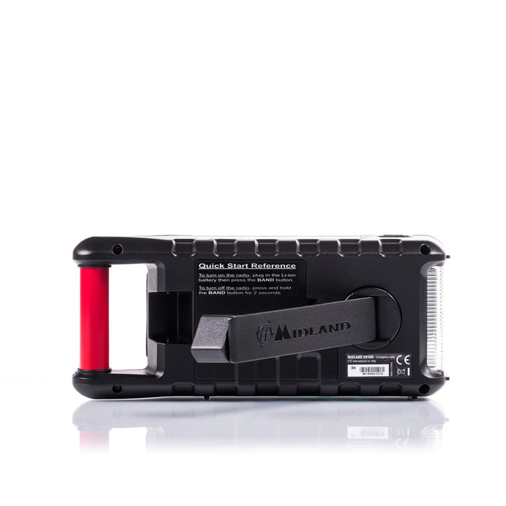 ER300 nødradio - AM/FM Radio, 2200mAh powerbank, SOS