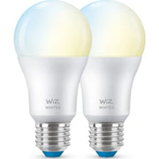 WiZ E27 LED A60 standardpære - varm til kold -2-pak