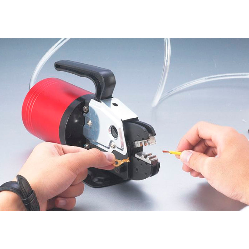 Pneumatisk Krimpmaskine m. fodpedal - 0,25-10mm², 5-6 bar