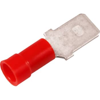 ISO. SPADESTIK 0,5-1,5MM² 6,3X0,8 RØD