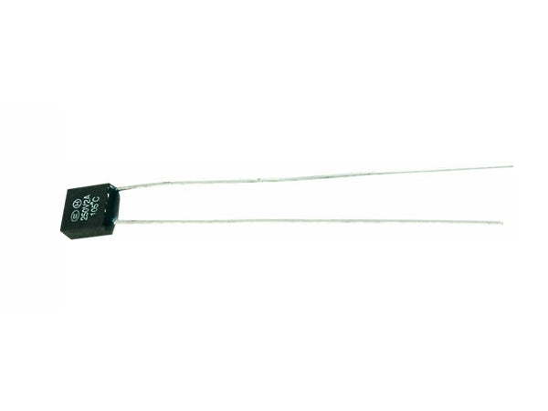 Termisk sikring - 130°C, 250V / 2A (6x6,5x2,8mm)