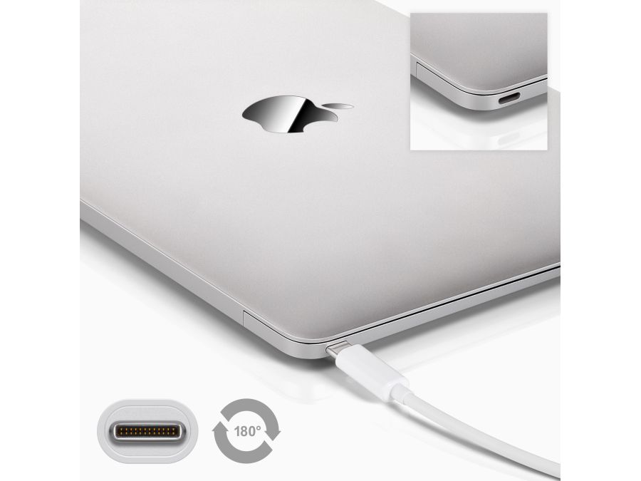 USB-C til VGA adapter – USB-C han til VGA hun, Hvid (0,2m)