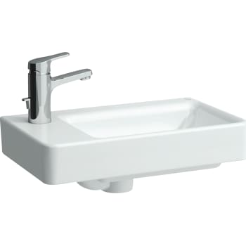 Laufen Pro håndvask 48 x 28 cm med hanehul til venstre, hvid