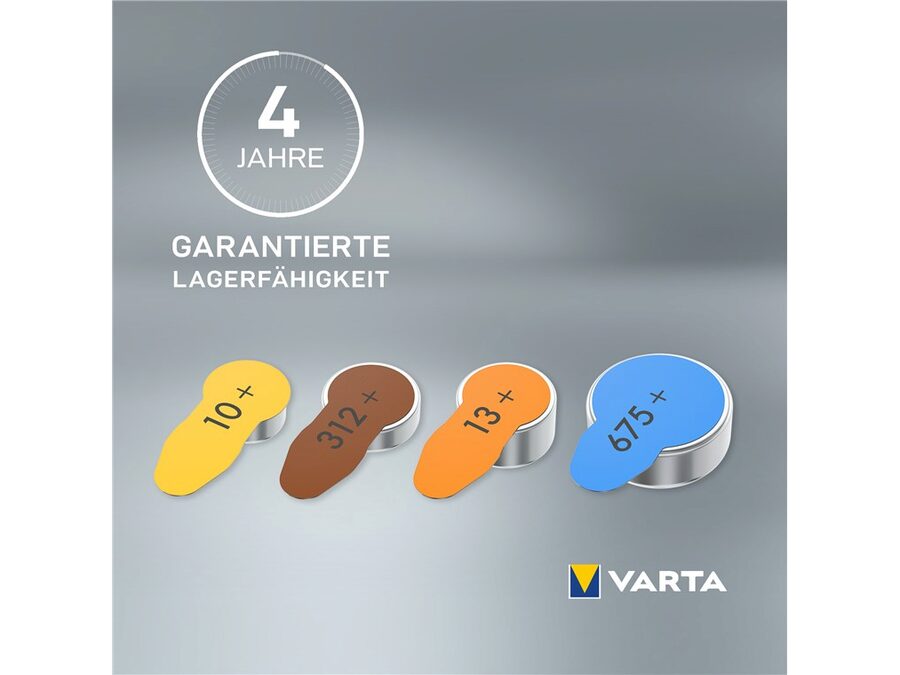 Batteri til høreapparat - PR44/675 (6 stk.)