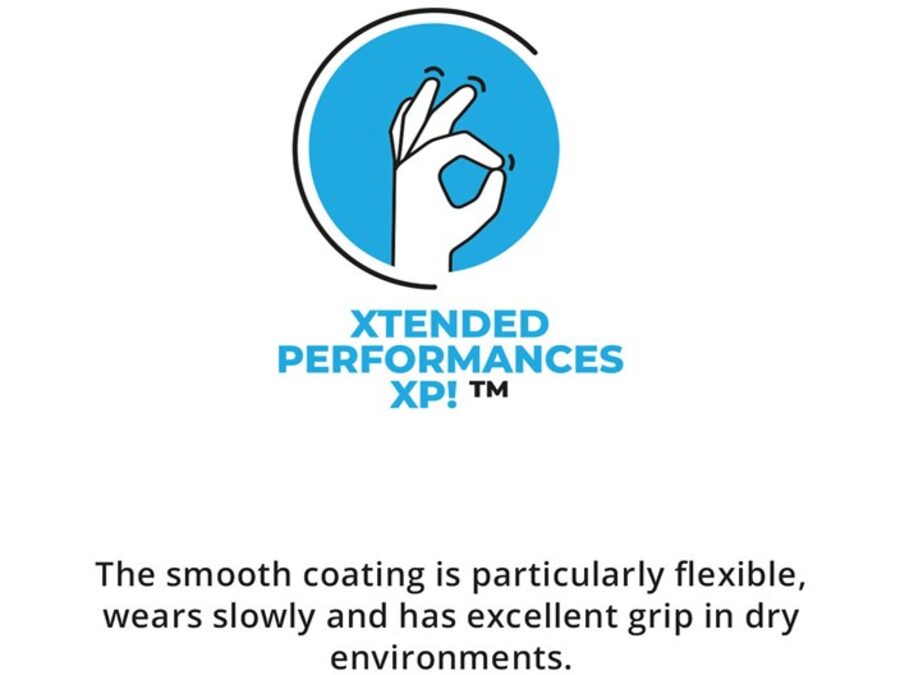 Arbejdshandske m. PU coating - M/8, Grå