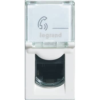 CAT. 6 UDTAG UTP 1M 22,5X45 HVID