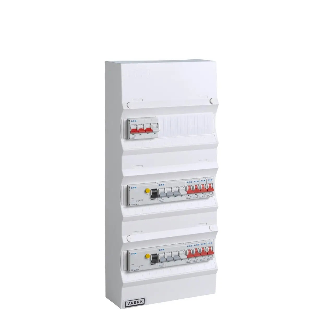 Boligtavle 2 x RCD 3 x kraft 8 x lys + ekstra plads