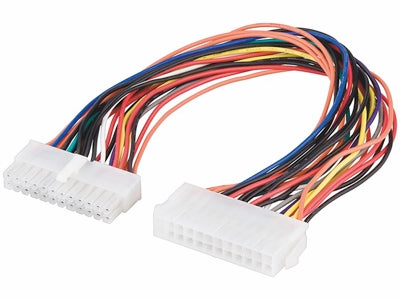 Intern PC strømkabel - 24P ATX 2.2 han/hun (30cm)