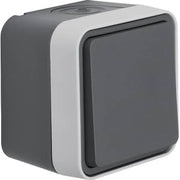 Berker Trykkontakt komplet grå W.1 IP55