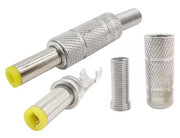 DC stik - Ø5,5x2,1 x14mm, Metalhus
