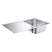 GROHE K500 Køkkenvask, rustfrit stål, nedfæld/planlim, 860x500mm