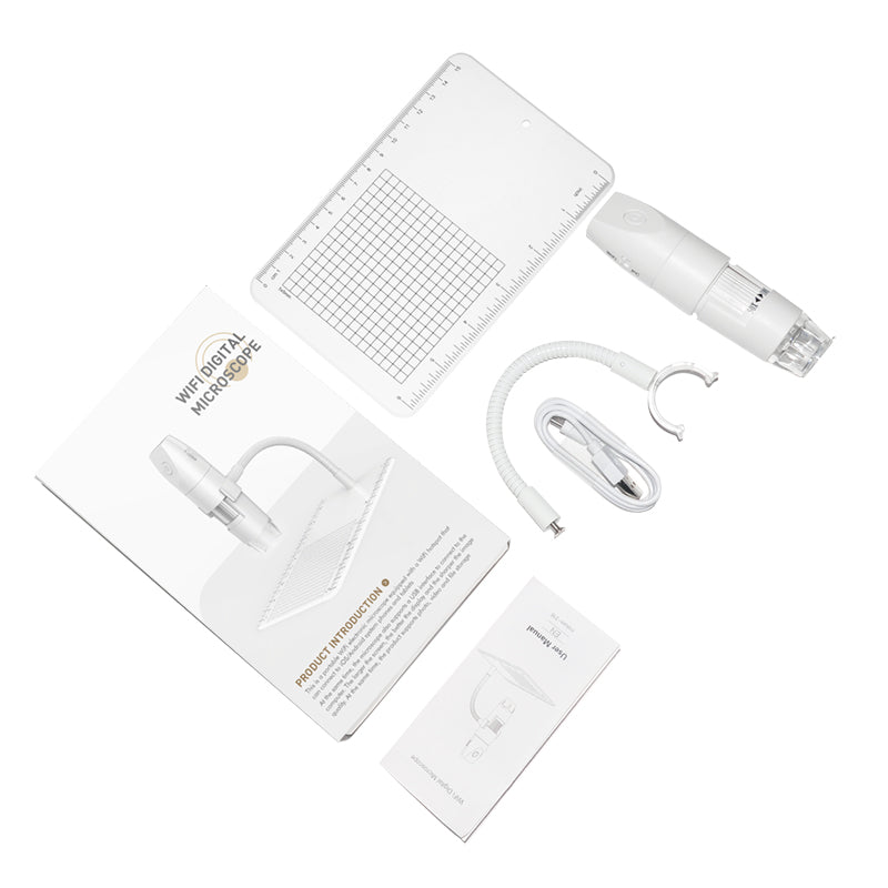 Wi-Fi mikroskop - 2MP, 1000X, 8 LED, App (IOS, Android, PC)