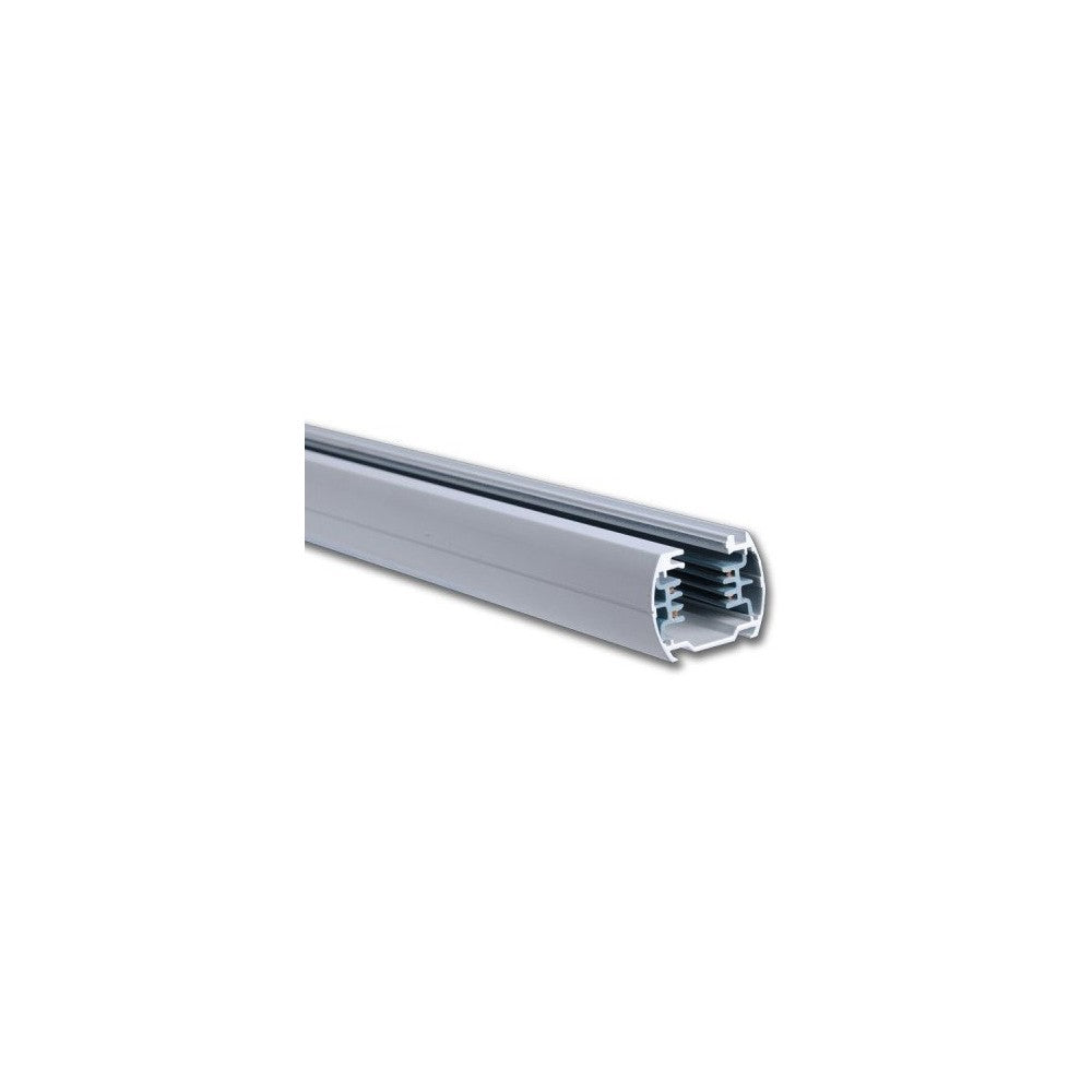 1 meter V-Tac hvid 3-faset skinnespotskinne med tilslutning og endeprop, 230V input