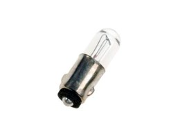 T1 3/4 dværglampe - 28V / 40mA / 1,12W Tube, Ba5s sokkel