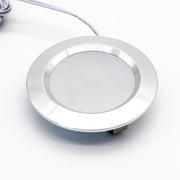 LEDlife Reco68 møbelspot indbygning i børstet stål, 2,5W, 12V, 240lm, RA92, Ø6,8 cm, hul Ø5,6 cm
