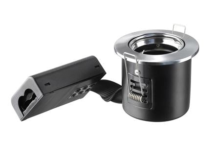 Indbygningsspot 230V GU10 Max 7W LED Børstet