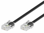ISDN telefonledning - 2 x RJ45 (8P4C), Sort (3m)