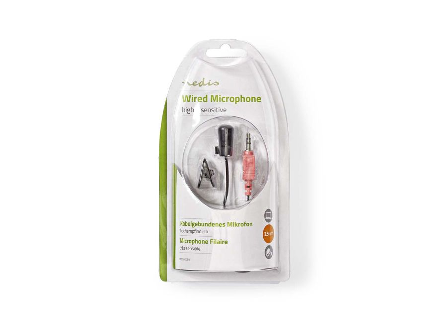 Clip-on mikrofon m. 3,5mm stereo JACK