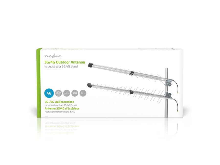 Udendørs antenne - 3G/4G, 698-960MHz, 15dBi forøgelse