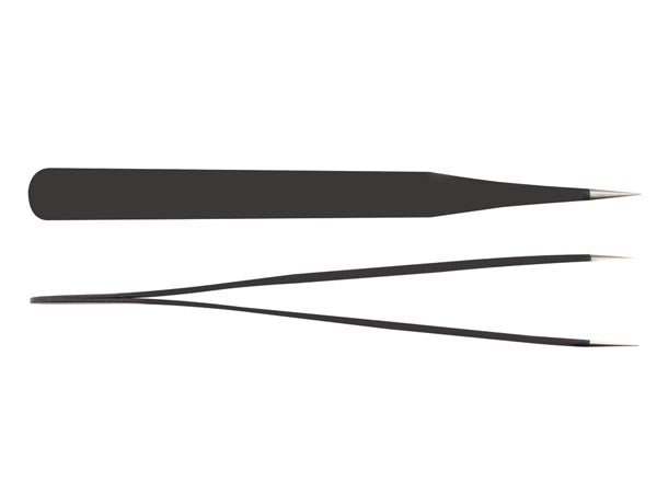 Antistatisk pincet - Lige spids (11,8cm)