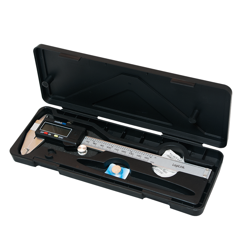 Digital skydelære - 150mm, rustfri stål