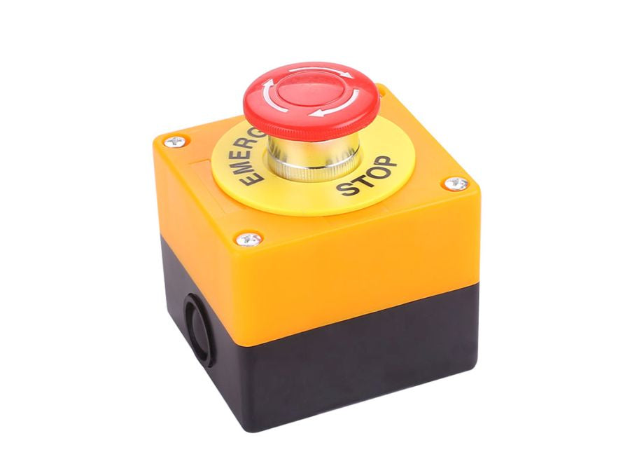 Nødstop trykkontakt i kabinet - 240V 10A, NO+NC (IP65)