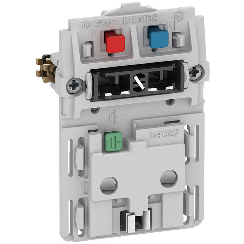 Fuga stikkontakt 2-pol m/jord afbryder 1½m