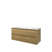 Sanibell Proline møbelsæt 121x46,8cm ideal eg, 2 softclose skuffer