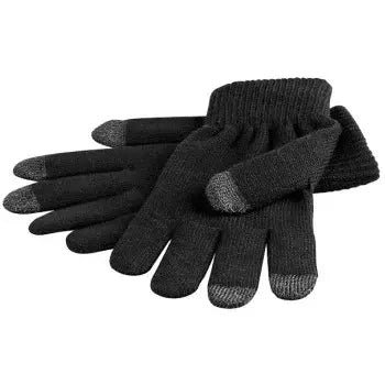 Touchskærm handsker - Sort, Str. S (længde 20cm)