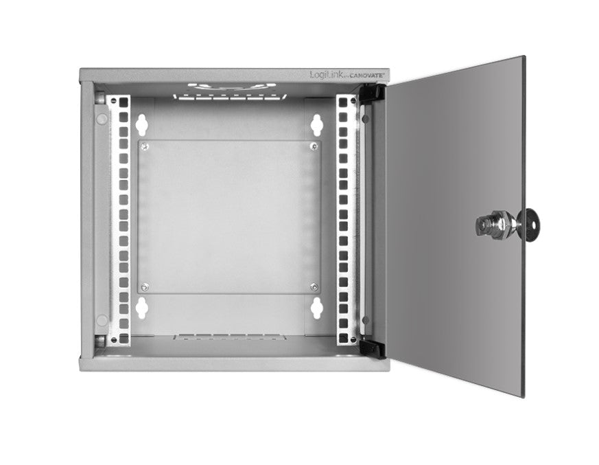 10" væg-rackskab - 6U B312xD300mm (SOHO) Grå