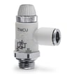 Plastic flow control valve-manual-cyl unidirect-3/8-8mm TMCU 976-3/8-8 FLOW-CONTROL VALVE