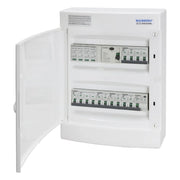 Færdigmonteret gruppetavle – 2x16A 3P+N + 3x10A 1P+N + 1xKombi 10A 1P+N + Transient