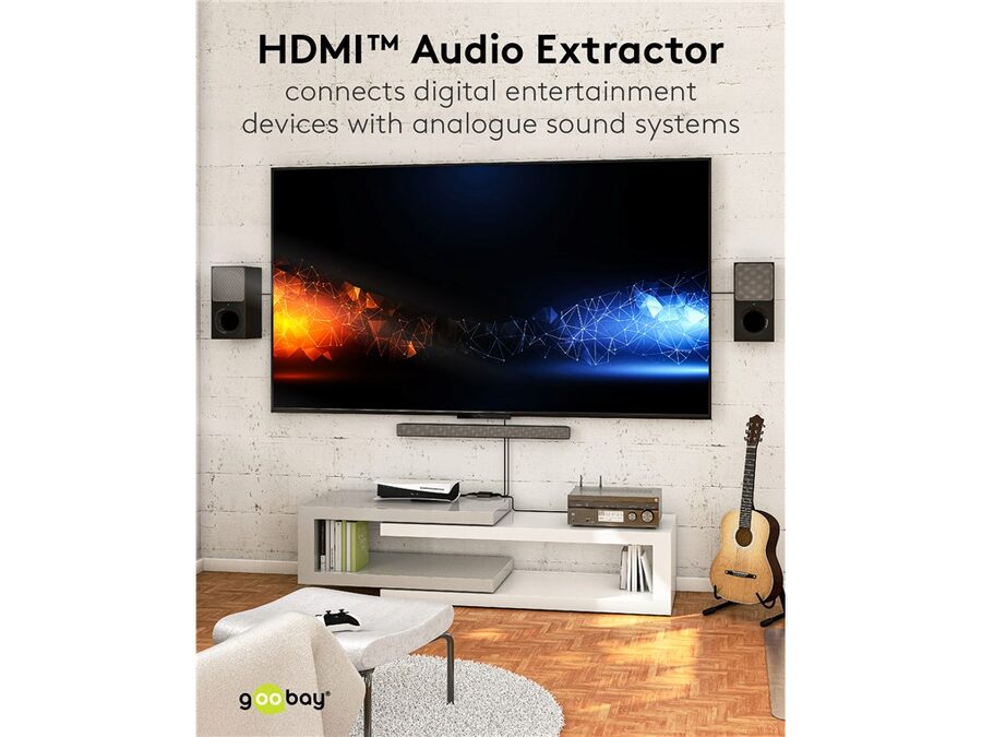 HDMI audio extractor - 2.0-/5.1-kan., ARC, S/PDIF/3.5mm