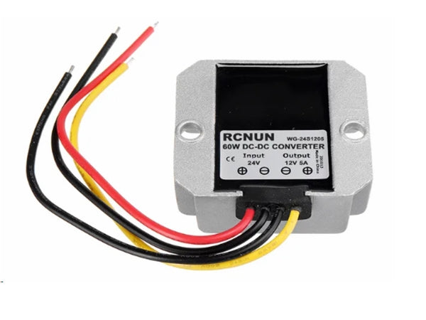 DC-DC step-down konverter - 24V (18-36V) > 12V, 5A (IP67)