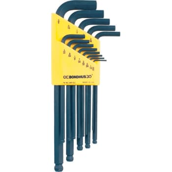 Unbrako-nøglesæt BLX10, 10 stiftnøgler, 1/16" - 1/4"