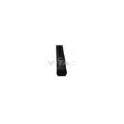 V-Tac Sort 1m 3-faset skinnespotsskinne inkl. tilslutning og endeprop - 230V