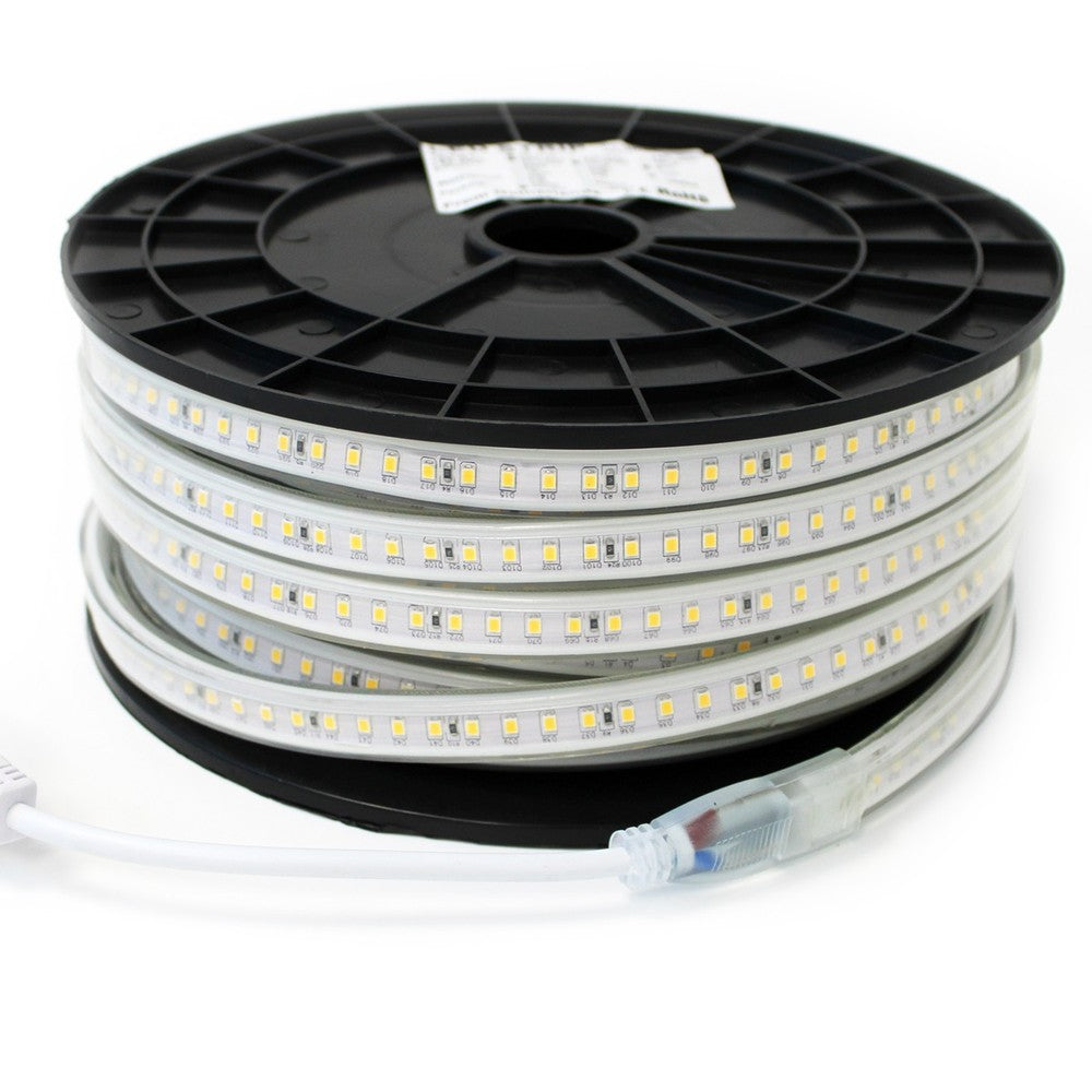 Arbejdslys 50m 230V LED strip - IP67, 120 LED/m, 10W/m, 1000 lm/m - 500W, RA80, IP67