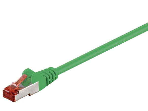 S/FTP netværkskabel - CAT6 PIMF CU LSZH, Grøn (0,5m)