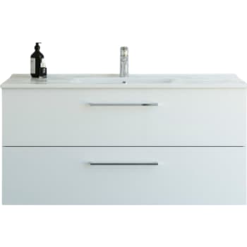 Dansani 121 cm møbelpk. Mido 2sk. vask AMBER, hvid hgl