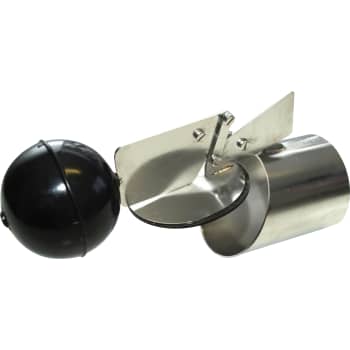 HF 110 mm rustfrit tilbageløbsstop til PVC/beton