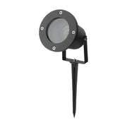GU10 havelampe med spyd - aluminium hus, sort, IP65, V-Tac Pro serie, 3 års garanti