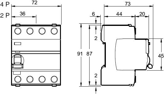 Acti9 RCD Fejlstrømsafbryder iID, 4P 63A 30mA, Type A