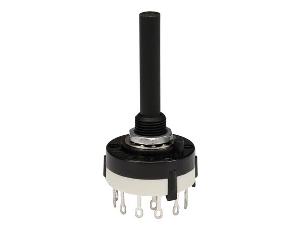 Drejeomskifter - 1pol / 12 stillinger, loddeben