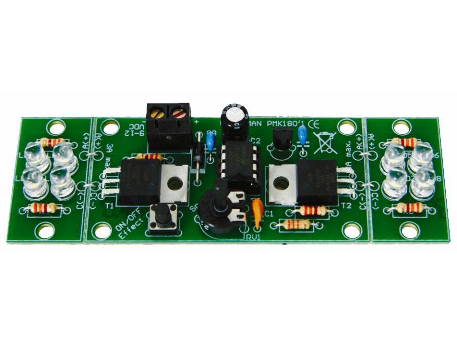 2-kanal HI-POWER LED blinker (loddekit)