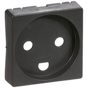 afdækning for stikkontakt 1 modul koksgrå